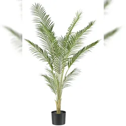 CREATIV green künstliche Pflanze Phönix Palme, 150cm, schwer entflammbar