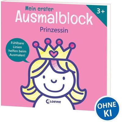 Mein erster Ausmalblock - Prinzessin, Taschenbuch von , Loewe, 978-3-7432-1261-9