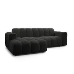 ECKSOFA TISI Schwarz Strukturstoff