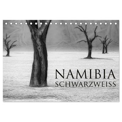 Namibia schwarzweiß (Tischkalender 2027 DIN A5 quer), CALVENDO Monatskalender