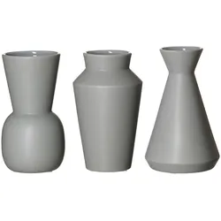 VASEN-SET Kalmar grau 20 cm 3-tlg.
