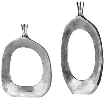 Uttermost Cierra Aluminum Vases (Set of 2)