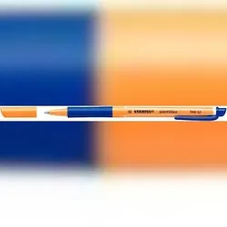 STABILO Feinschreiber pointVisco mit weicher Griffzone, Clip, blau