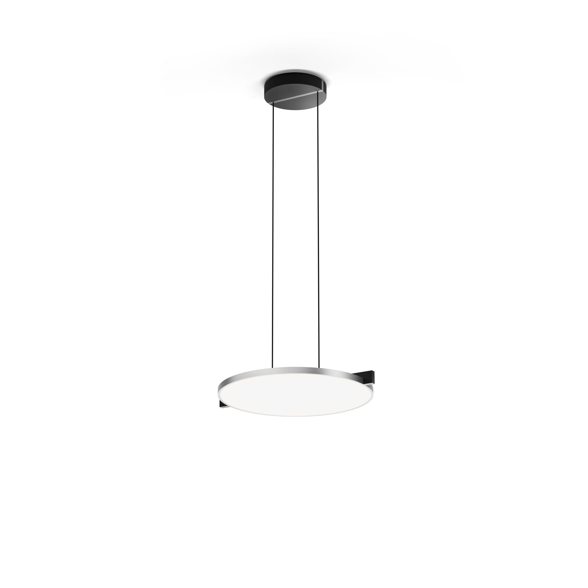 Light-Point LED-Pendelleuchte INLAY S3 48cm DISC schwarz/silber 900027 5711389001667
