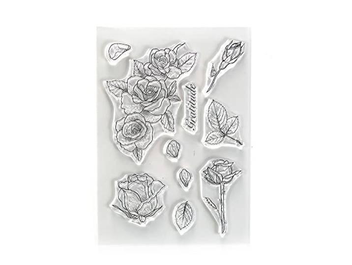 ECD Clear stamps A5 Beautiful blooms - Gratitude