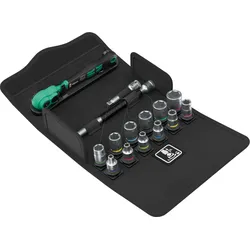 WERA 05004022001 - Zyklop Comfort Knarrensatz, Umschalthebel, 1/4"-Antrieb, metrisc