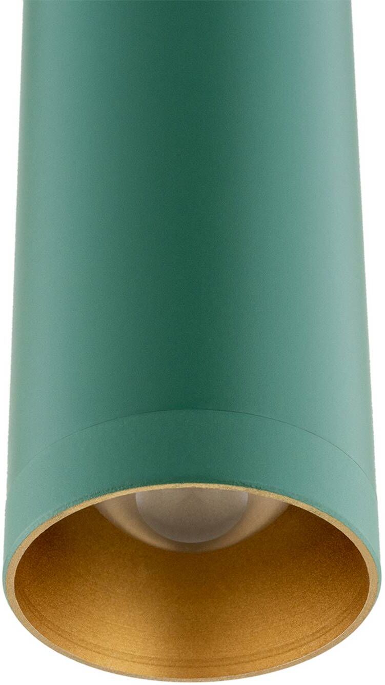 Hängelampe Rulo Argon, grün, für Wohn- / Esszimmer, Metall
