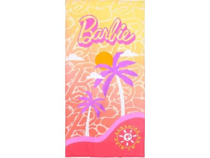 Barbie strandlaken Palmboom 70 x 140 cm - katoen