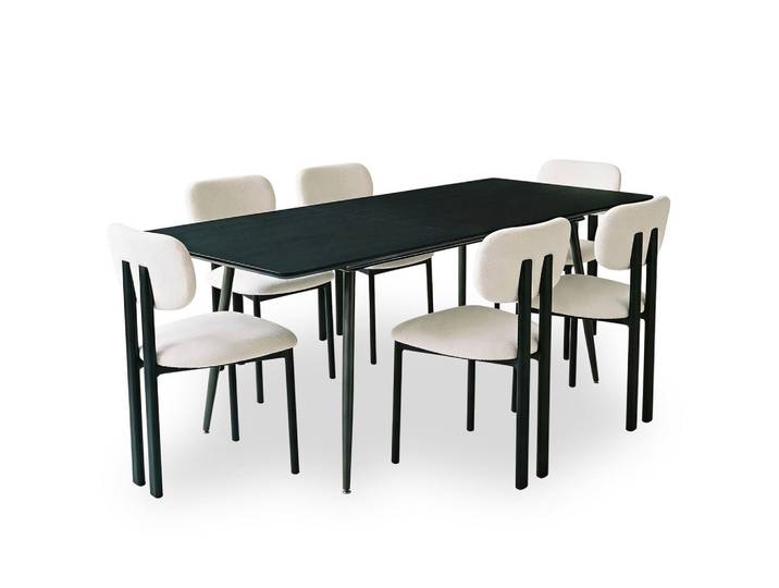 ESSGRUPPE ORSA FRANCA 7er Set schwarz