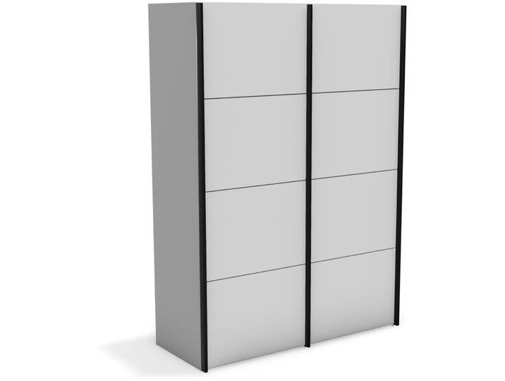 Kleiderschrank Window lichtgrau Holzwerkstoff B 148 cm - Möbel Konfigurator: Traummöbel individuell zusammenstellen