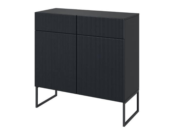 home24 Houten kast SKAO 90 x 90 x 38cm grijs/antracietkleurig