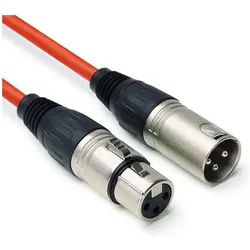 keepdrum 10m MC-001XX RD Mikrofonkabel XLR Rot 4 Stück (10 m), Audiokabel