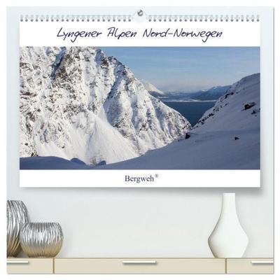 Lyngener Alpen Nord-Norwegen (hochwertiger Premium Wandkalender 2027 DIN A2 quer), Kunstdruck in Hochglanz