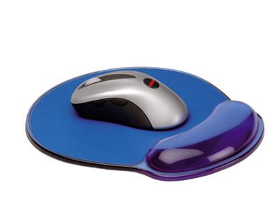 ROLINE Mausmatte mit Handgelenkauflage, blau 18.01.2029