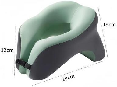 Useful Little Things Portable U Shaped Memory Foam Travel And Office Nap Pillow green