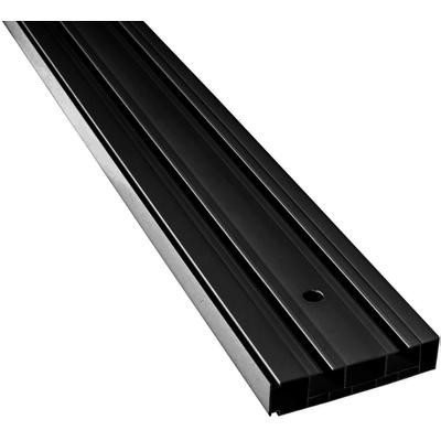 Gardinenschiene SN DECO GROUP "Vorhangschiene SH (2)" Gr. 2, schwarz, L:150cm T:7,7cm, Kunststoff, Gardinenstangen, Gardinenschiene
