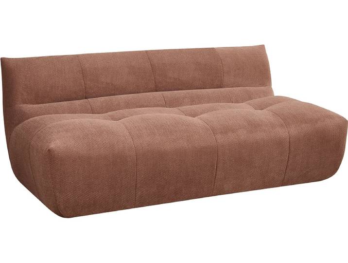 Vakuum-3-Sitzer-Sofa LUCCIO Cord-Stoff terrakotta