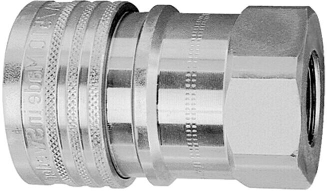 Riegler Raccord hydraulique, série B, laiton nickelé, G 1/2 F, DN 12,5 (242.03 B)