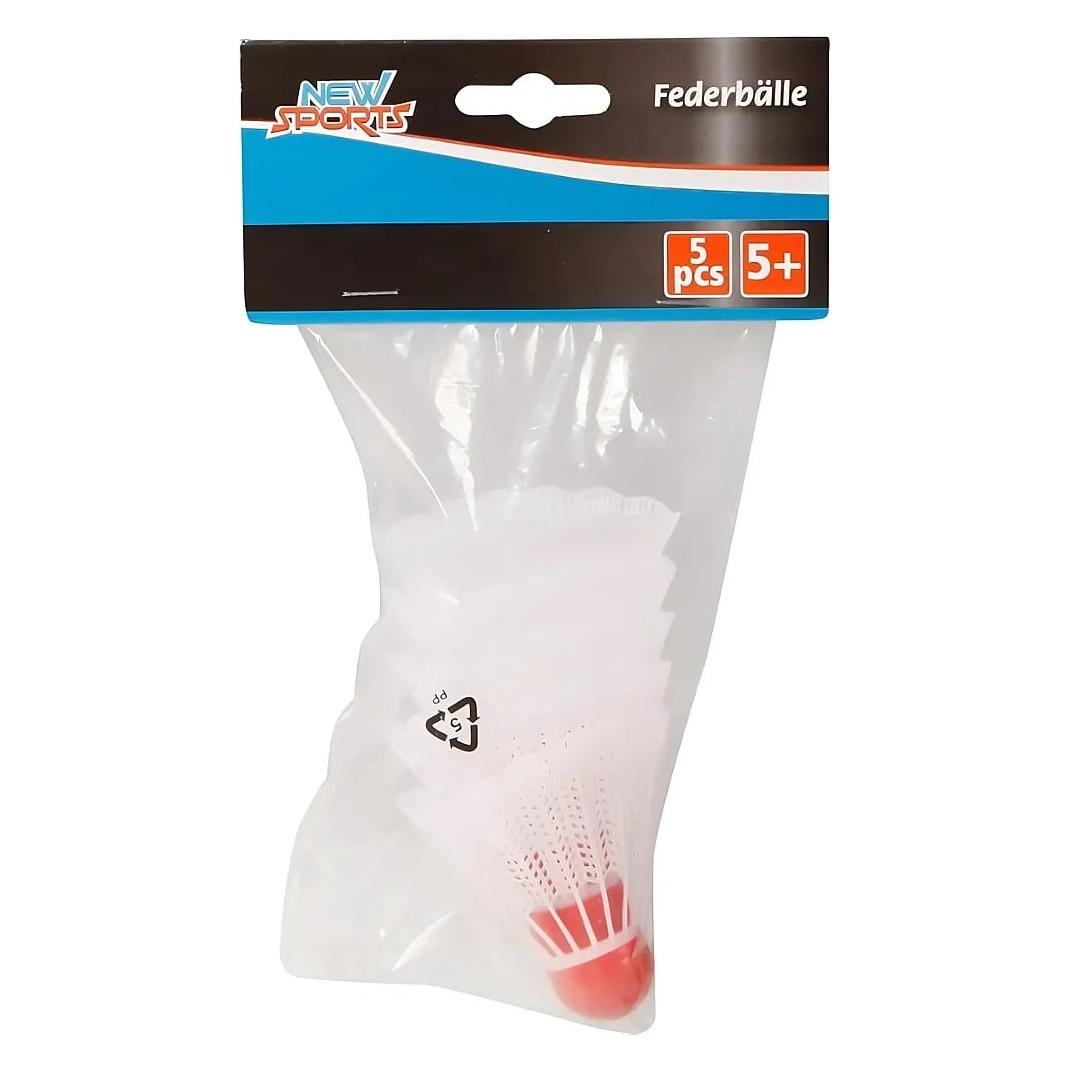 New Sports 6 Federbälle weiss (74101500)