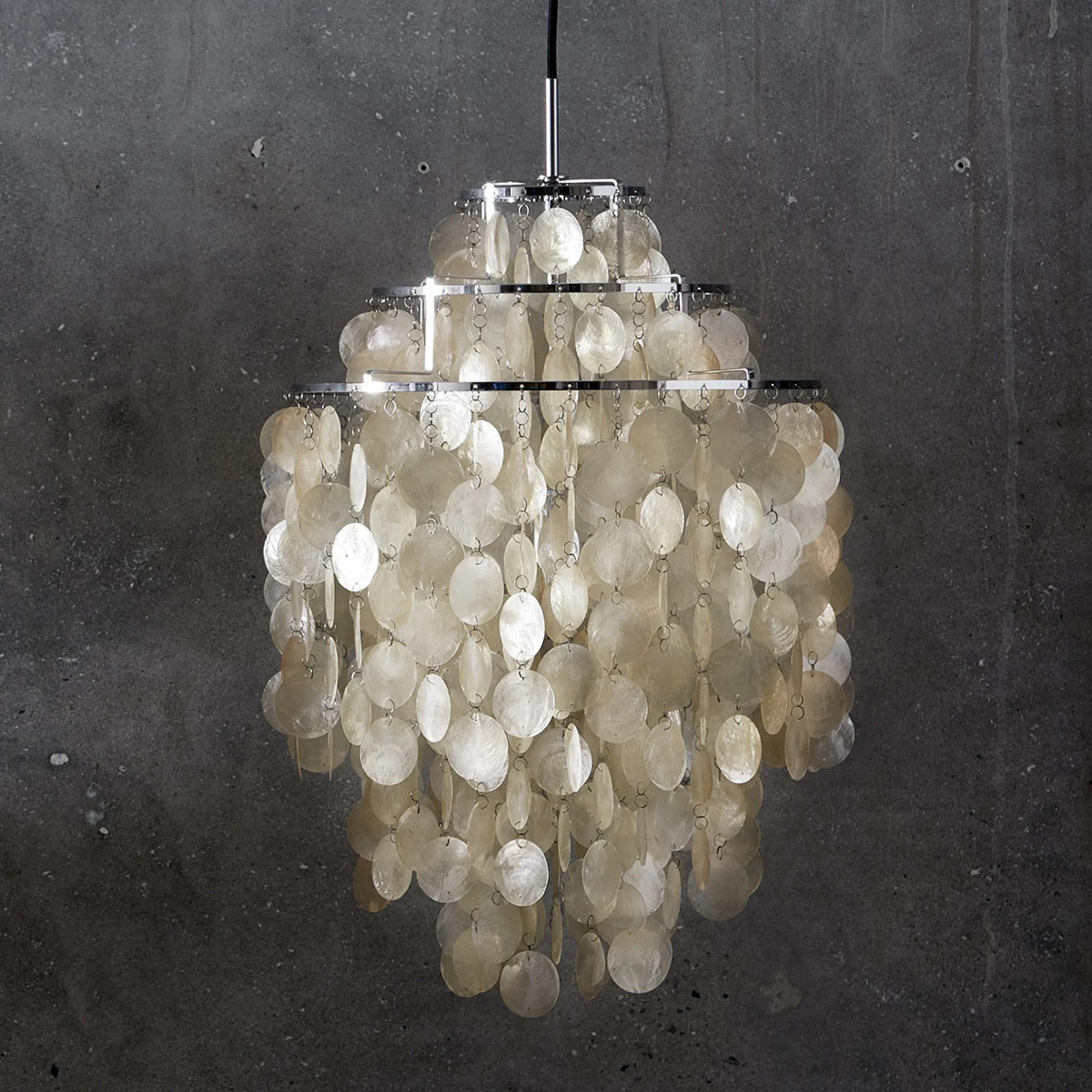 Verpan Fun 1DM hanglamp chroom parelmoer