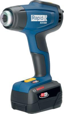 Akku-Heißluftgebläse Rapid RX1000, LCD-Anzeige, Luftmengeneinstellung, bis 550°C, ohne Akku & ohne Ladegerät