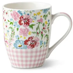Kaffeebecher Alexandra 340 ml Porzellan Rosa