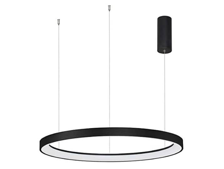 Merano Aurora 78 cm integrierte LED-Pendel-Deckenleuchte, dimmbar, sandfarbenes schwarzes Aluminium, LED, 60 W, 3600 lm, 3000 K