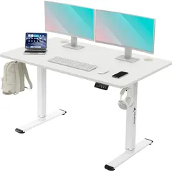 Neuer Schreibtisch Triadyn WorkBase 1206 Elektrische Höhenverstellung Griffe 120x60cm Weiß