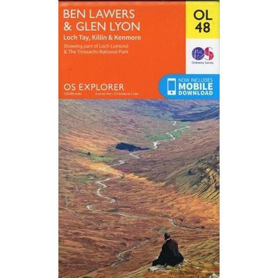 Ben Lawers & Glen Lyon, Loch Tay, Killin & Kenmore, Karte von Ordnance Survey, Ordnance Survey, 978-0-319-24287-2