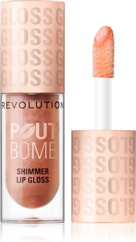 Revolution Shimmer Gloss shimmering lip gloss shade Glimmer Nude 4.5 ml