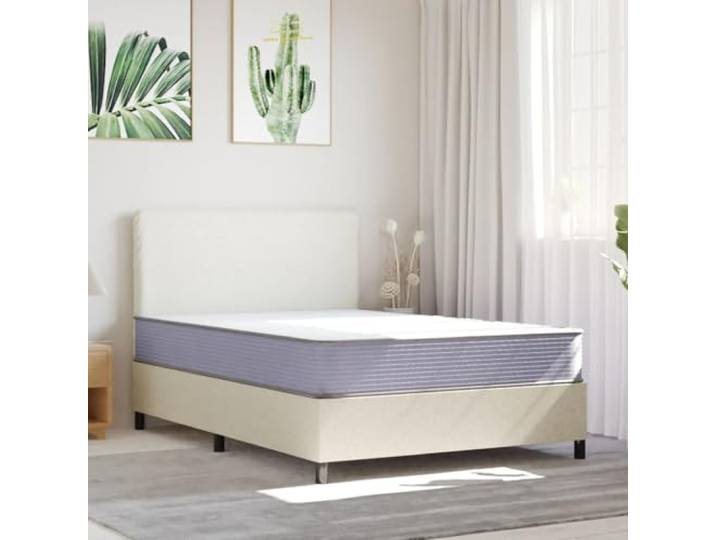 TUERYAFEK Schaumstoffmatratze 140x200 cm Mittelweich Atmungsaktiv, hautfreundlich, doppelseitig nutzbar, geräuschabsorbierend, im Karton komprimiert