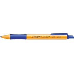 STABILO pointball 6030/41 Einziehbar Kugelschreiber Blau 0.5 mm Mittel Kugelschreiber Nachfüllbar Recycled