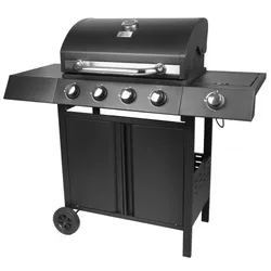 RIBEYE Gasgrill mit 4 Hauptbrennern plus Seitenkocher | aus rostfreier Stahl