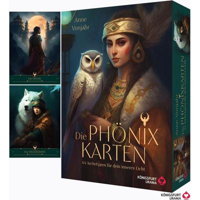 Die Phönix-Karten - 44 Archetypen für dein inneres Licht, Set von Anne Vonjahr, Königsfurt-urania, 978-3-86826-809-6