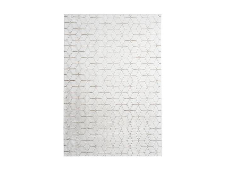 Kayoom Teppich, Weiss, Taupe, Textil, Struktur, rechteckig, 120x160 cm, pflegeleicht, Teppiche & Böden, Teppich, Webteppich