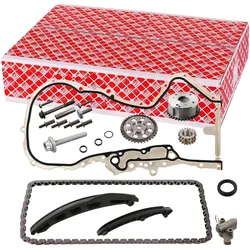 Febi, Fahrzeug Werkzeug, 106306 Stuurkettingset voor nokkenas, met glijrails en kettingspanner, 1 stuk