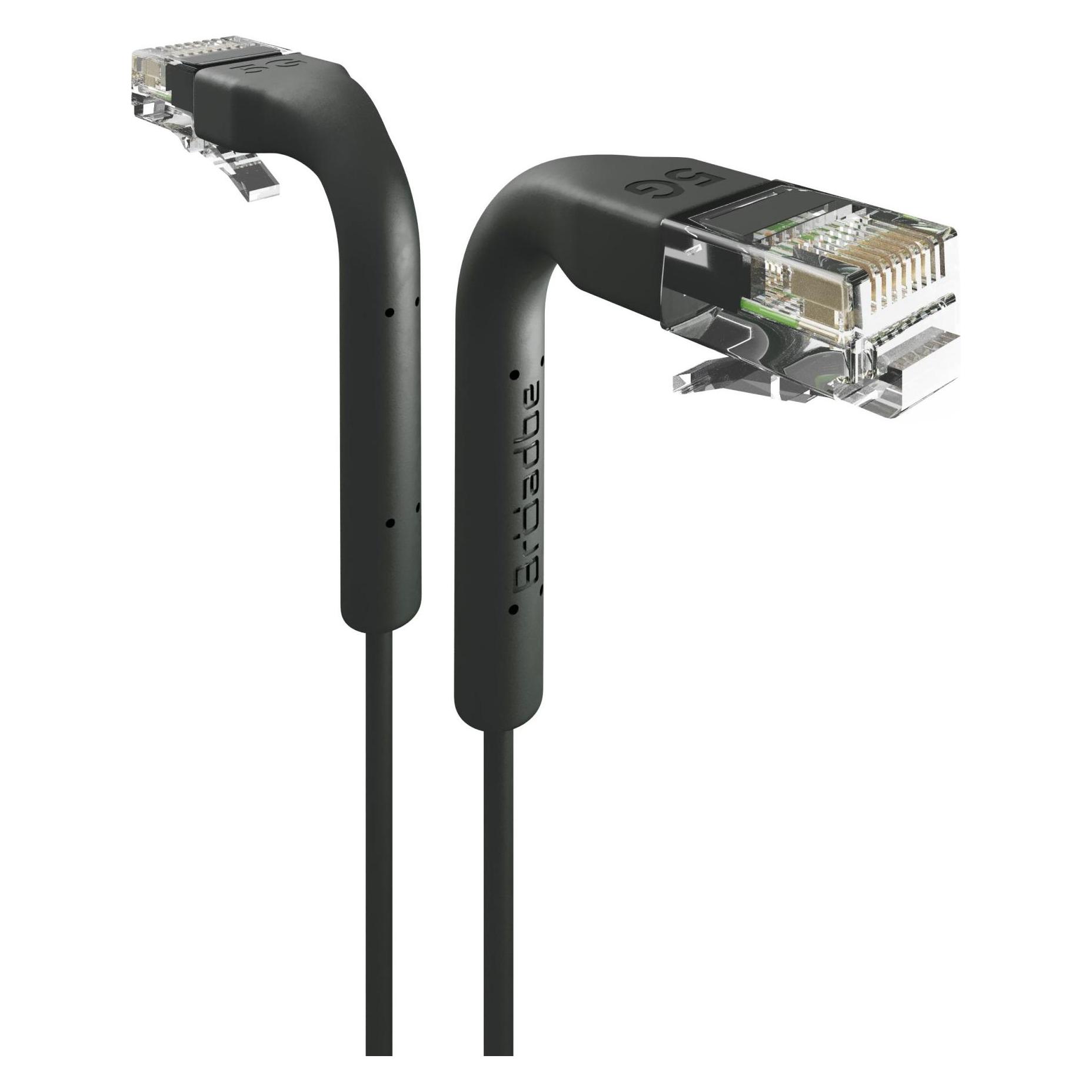Broadbe Slim Patch Cable 5G Black 0.3m Cable-Patch-Cat6-BK-0.3M-Slim (CAT6, 0.30 m) (Cable-Patch-Cat6-BK-0.3M-Slim)