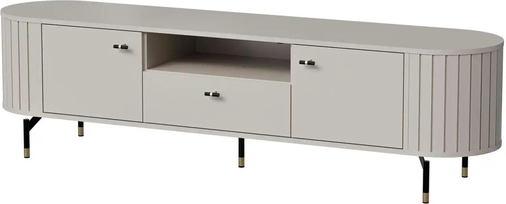 Höffner Lowboard  Zante ¦ beige ¦ Maße (cm): B: 180 H: 49