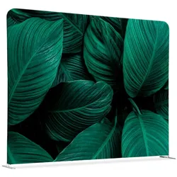 Textil Raumteiler 150-150 Doppel Botanische Grüne Blätter