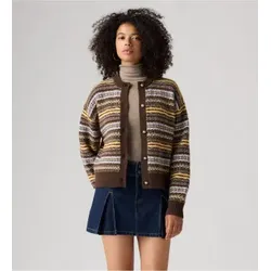 Levi's für Damen. 007VG-0003 Mehrfarbiger Cardigan Charlotte mit Rundhalsausschnitt (M), Lässig, Acryl