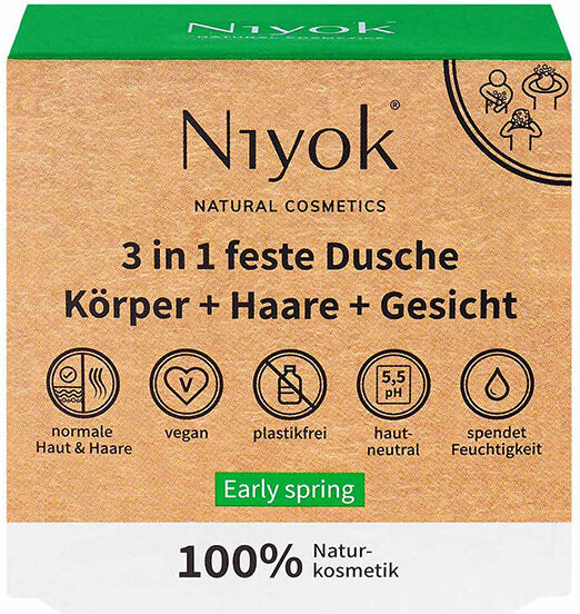 80g Niyok 3 in 1 feste Dusche - Early spring