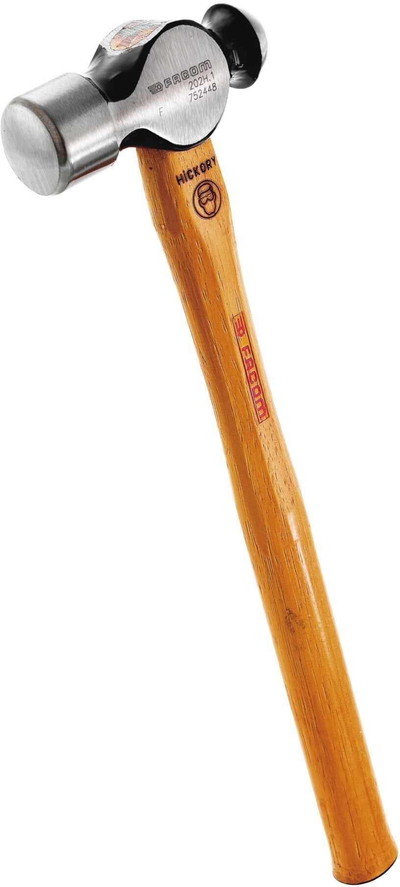 Facom Schlosserhammer mit kugelförmiger Schlagfläche Hickory-Stiel Ø Schlagfläche ca. 40 mm (202H.2)
