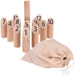 ProGarden Nummern Kubb-Outdoorspiel, Wikingerspiel