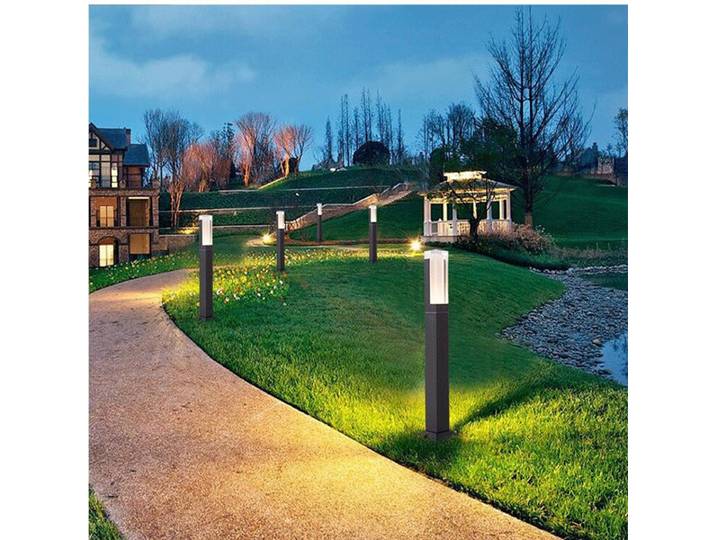2 lampes LED étanches 15W 12V 85-265V avec détecteur de mouvement pour aménagement paysager, décoration de pelouse, allée, villa, jardin, lampadaires
