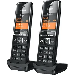 GIGASET COMFORT 550HX Duo Mobilteile, Black-Chrome