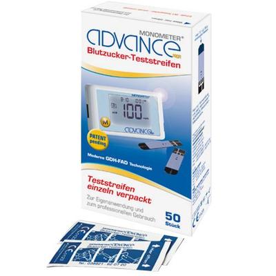Advance Monometer Blutzucker Teststr.GDH single 50x1 St Teststreifen