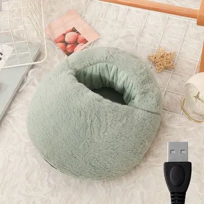 Healfit Counter Constant Temperature Electric Foot Warmer, Washable Soft Velvet Heater For Feet, Winter Foot Warmer grey