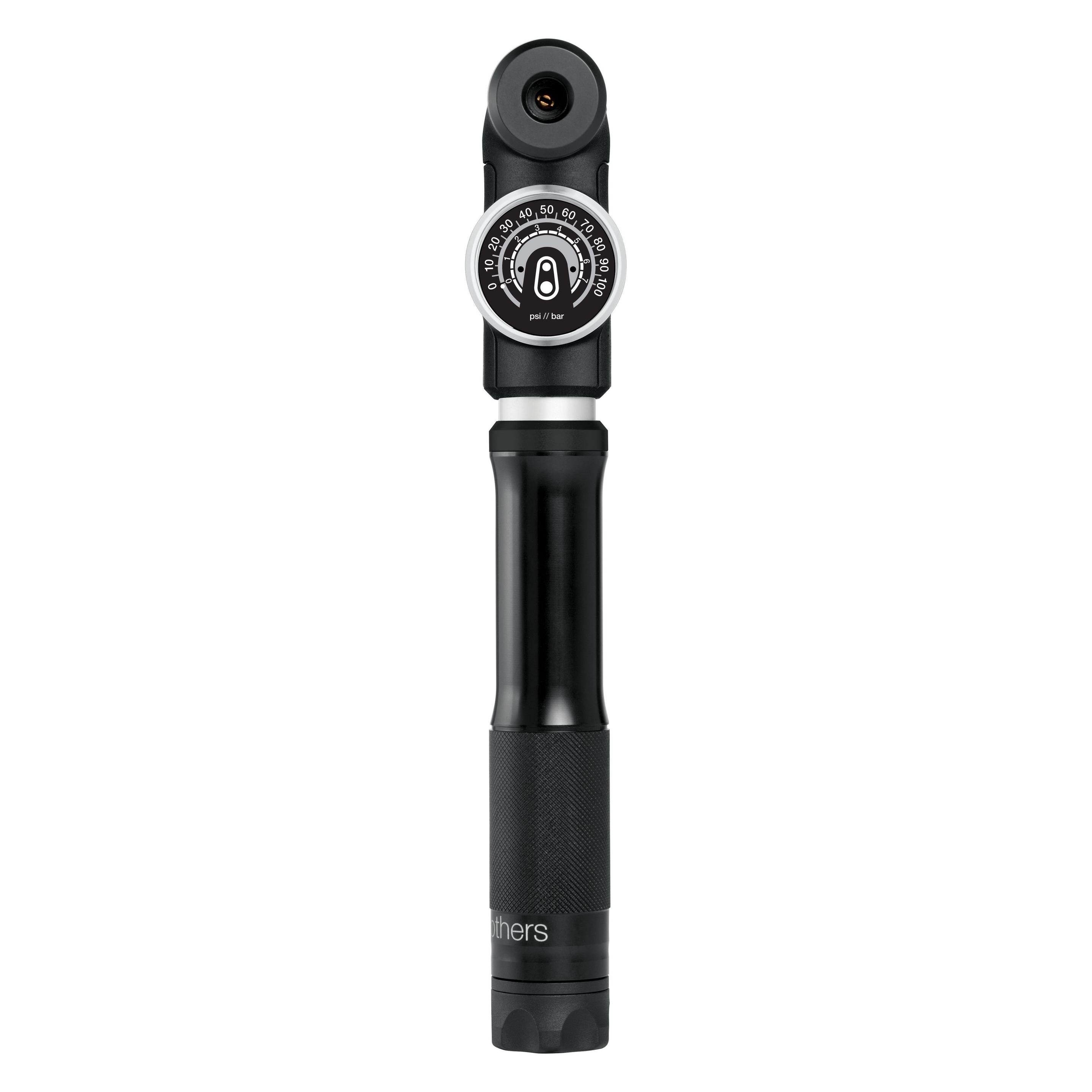 Crankbrothers Sterling SG Handpumpe inkl. Rahhalter analoger Manometer (16257)