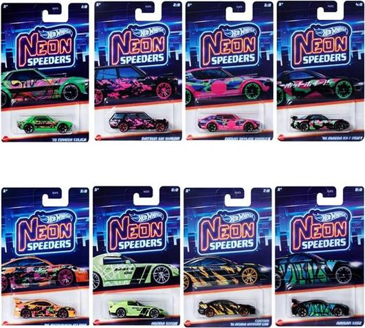 Hot Wheels Neon Speeders HLH72 Speelgoedvoertuig in diverse kleuren