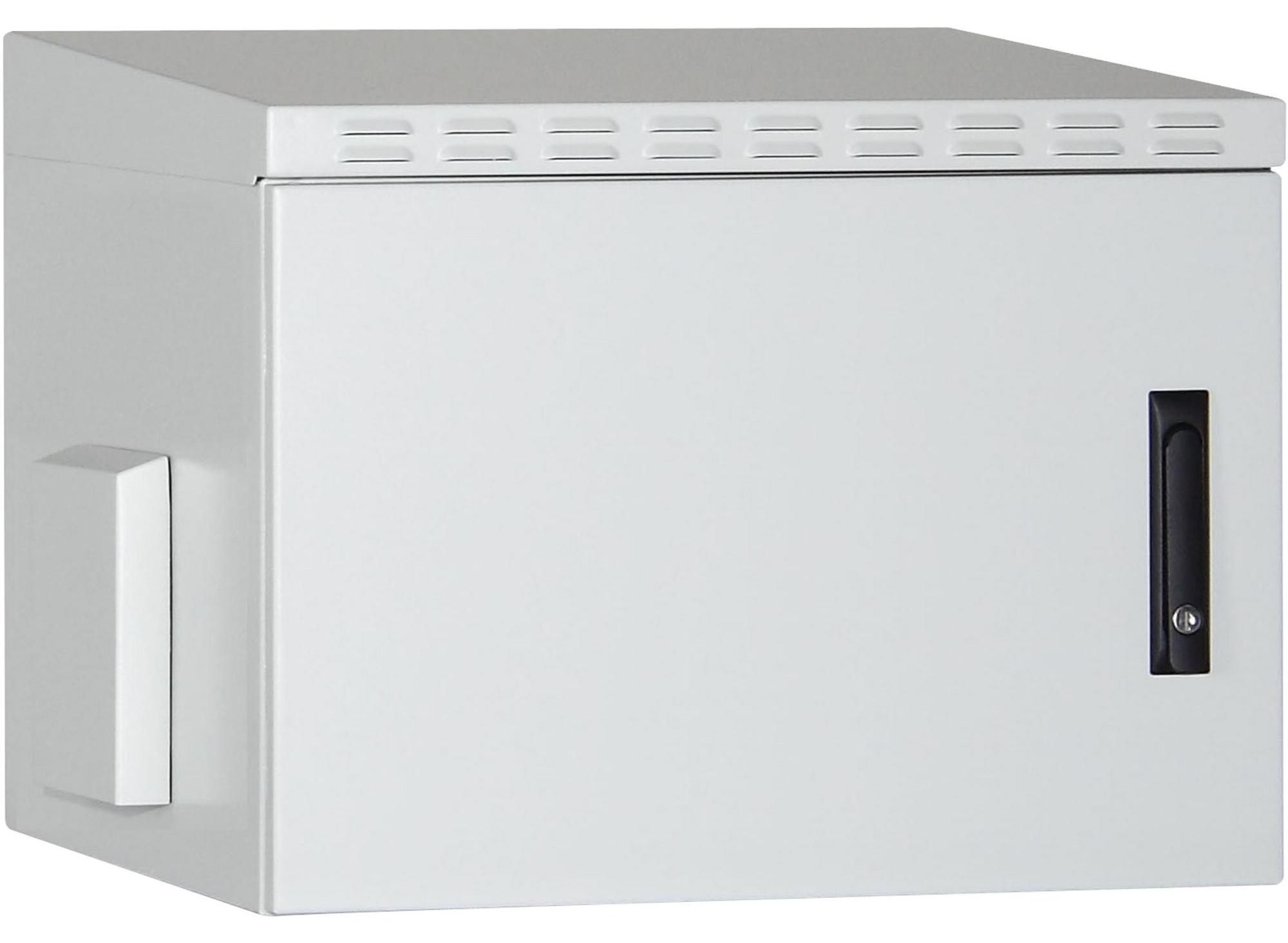 Digitus Wandgehäuse IP55 - zur Anwendung im Außenbereich - 600x600 mm (BxT), Wandmontiertes Regal, 100 kg, Hellgrau